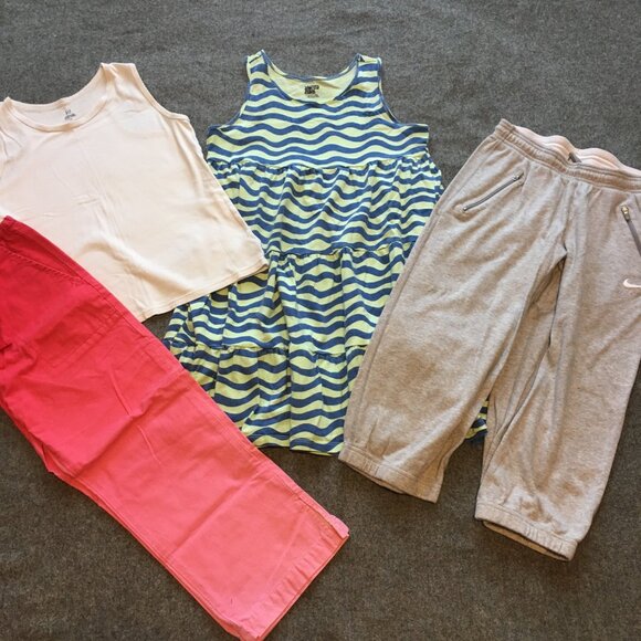 Nike Other - Girl Size XL 12 Clothing Lot 4x Pieces Bulk Summer Colorful Activewear Casual